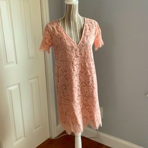 Pink lacy day dress
